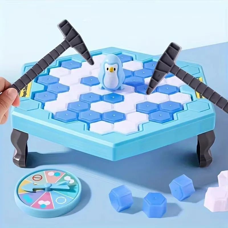 Board Game Jenga - Juguete de hielo para golpear pingüino,