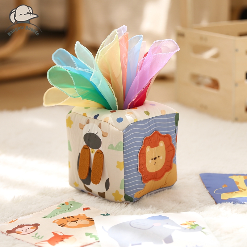 Board Game Box - Juguetes Montessori, caja mágica de pañuelos