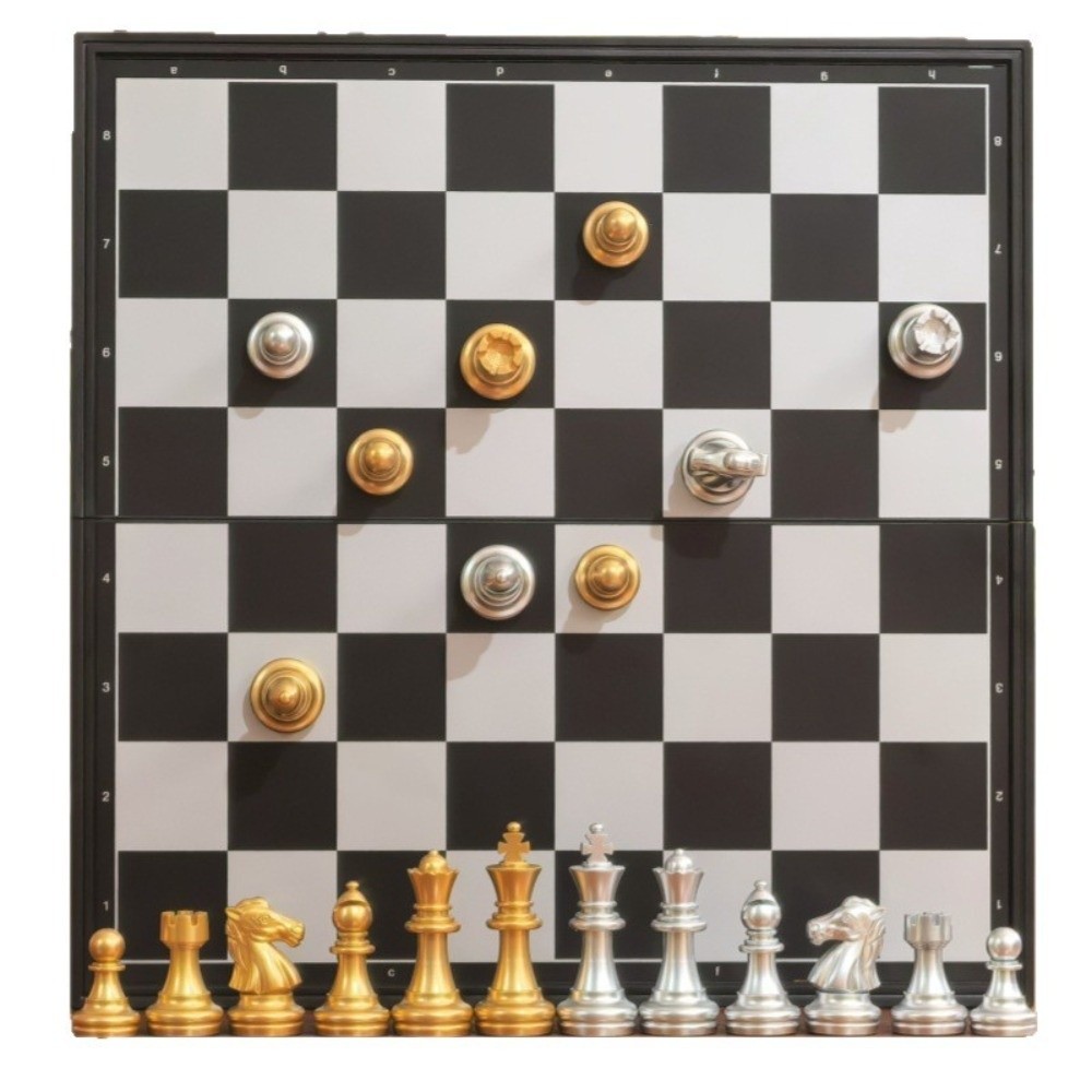 Magnetic Travel Chess - Tablero de ajedrez portátil de 25/32cm,