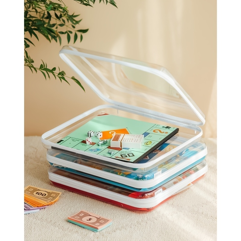 Board Game Box - Caja de almacenamiento grande y transparente