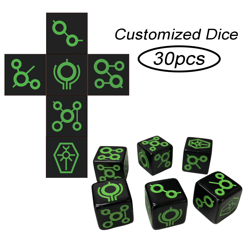 Board Game Logo - T & G-dados D6 personalizados, troquel
