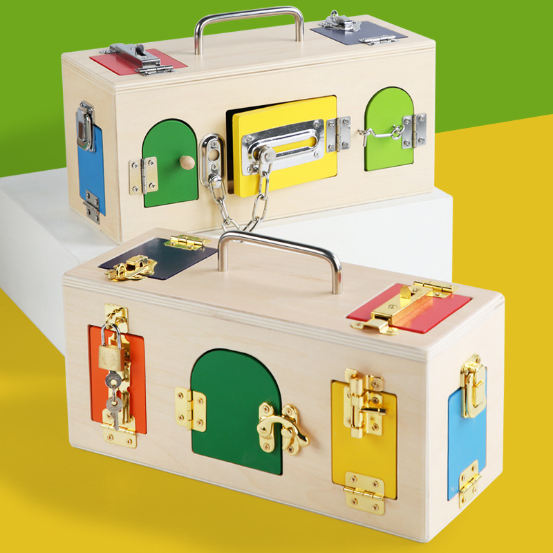 Caja de bloqueo Montessori, ju - Board Game Box reseña y precio