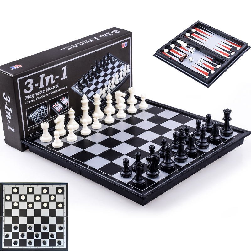 Ajedrez magnético plegable, ta - Magnetic Travel Chess reseña y precio