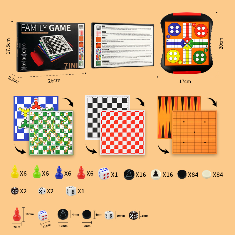Juegos de Mesa 3 en 1/5 en 1/7 - Magnetic Travel Chess reseña y precio