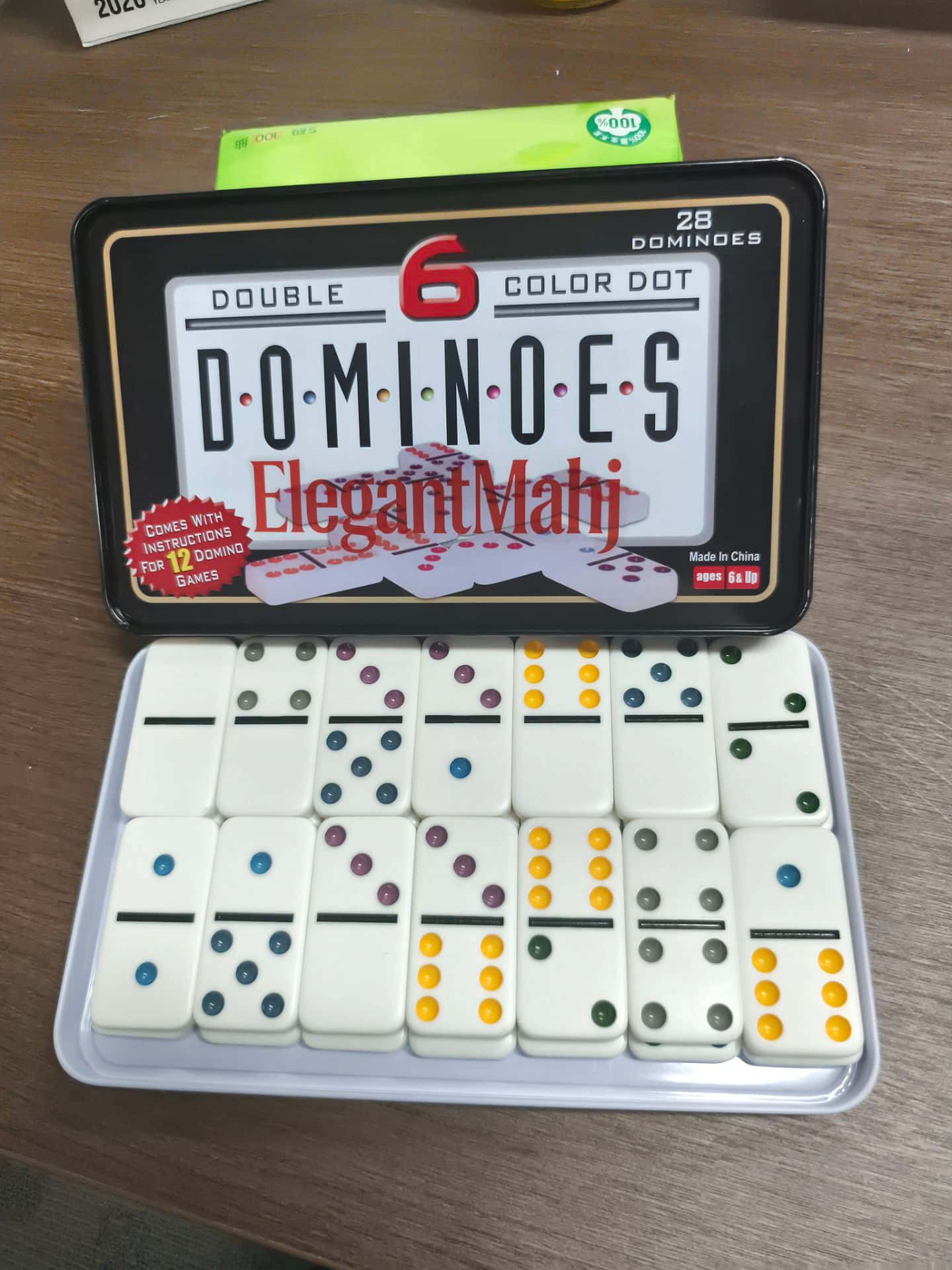Elegante Juego de Dominó Doble - Board Game Box reseña y precio