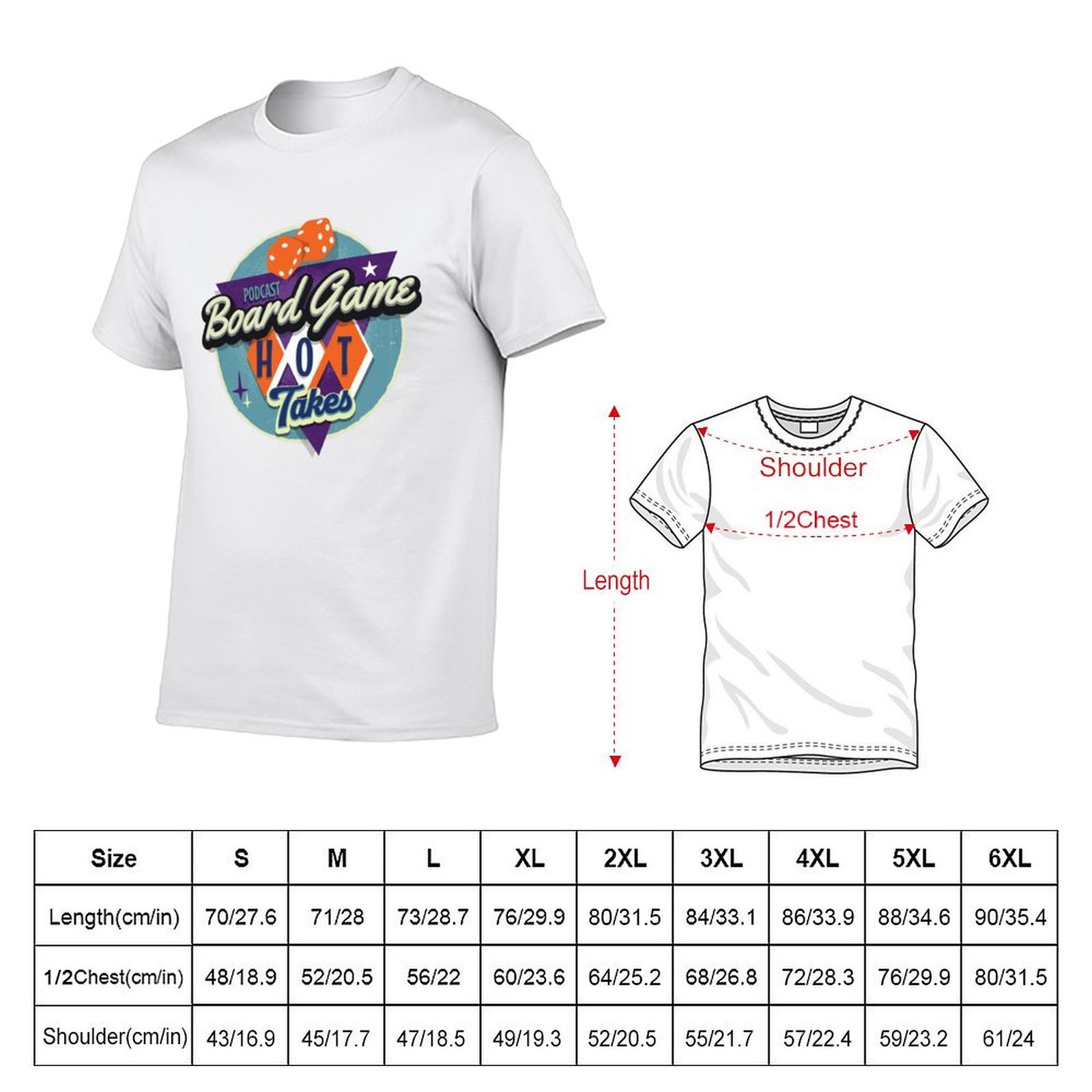 Camiseta con logotipo del podc - Board Game Logo reseña y precio
